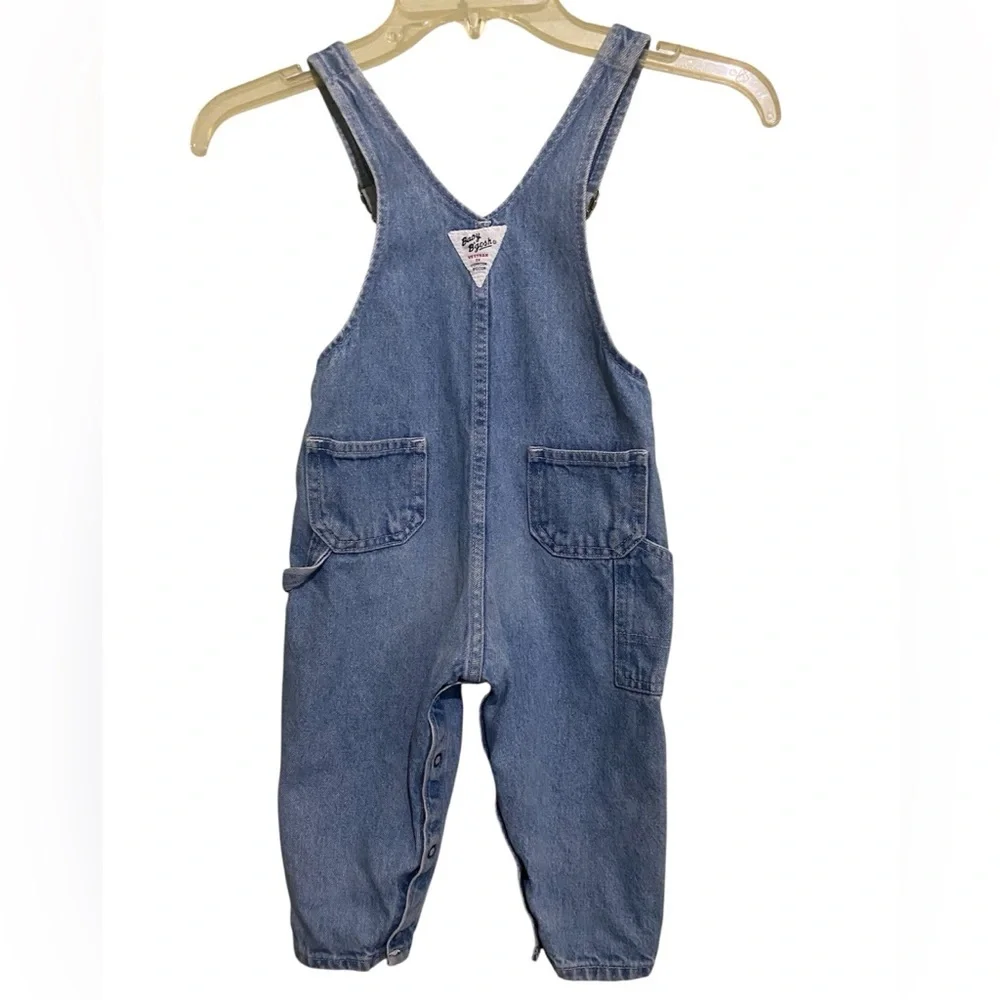 Vintage OshKosh B’Gosh Vestback Carpenter Denim Overalls Baby 6-9 Months
